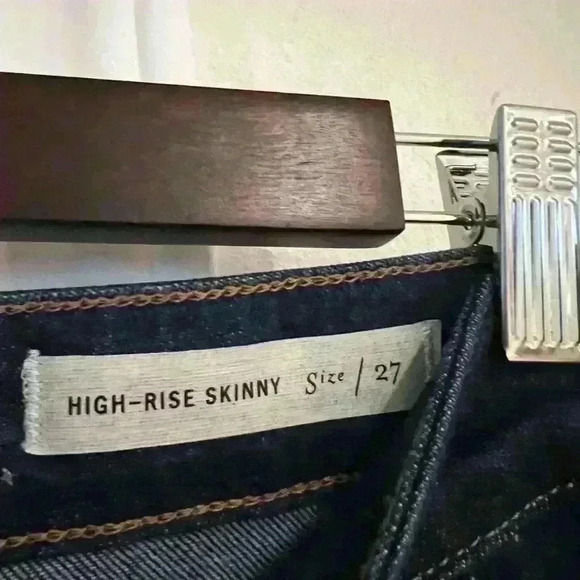Pilcro and the Letterpress Dark Denim High-Rise Skinny Jeans- Size 27- NWOT - Picture 4 of 6